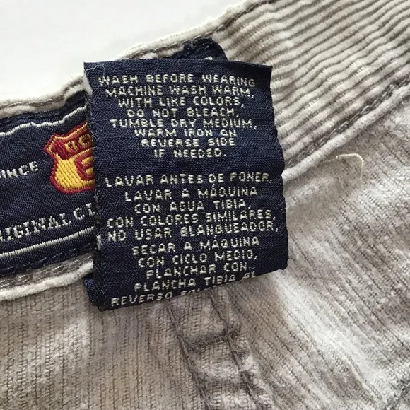 Route 66 Pants Mens Sz 42x30 Beige Corduroy Loose Fit Y2K Vintage Standard Wale - Picture 8 of 15
